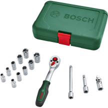 Набір торцевих головок з тріскачкою Bosch (14 шт., 1/4") (1600A02BY0)