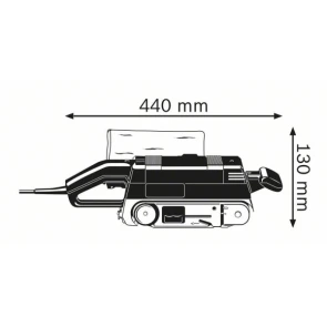 Стрічкова шліфмашина Bosch GBS 75 AE (0.75 кВт, 533 мм) (0601274708) №2