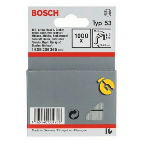 Металеві скоби Bosch, тип 53 (8 × 11.4 × 0.74 мм, 1000 шт.) (1609200365) №2