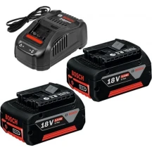 Аккумулятор Bosch Professional (Li-Ion, 18 В, 5 А*ч, 2 шт.) + зарядное устройство для Bosch GAL1880 CV (1600A00B8J)