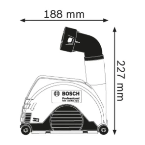 Кожух для отвода пыли Bosch GDE 115/125 FC-T (1600A003DK) №3