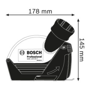 Кожух для відводу пилу Bosch GDE 125 EA-T (1600A003DJ) №3