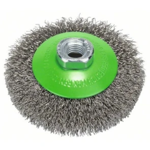 Bosch Щітка конусна, гофрований дріт 100 мм М14 Clean for Inox №1