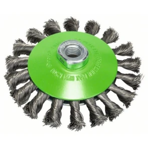 Bosch Щітка конусна, плетений дріт 115 мм М14 Heavy for Inox №3