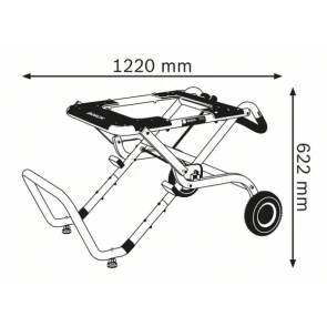 Пересувний робочий стіл Bosch GTA 60 W (1220х622 мм) (0601B12000) №5