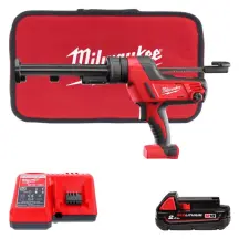Пистолет для герметиков аккумуляторный MILWAUKEE, C18 PCG/310C-201В, 310мл (+держатель картриджа, в сумке для инструмента)