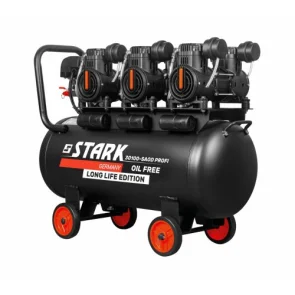 Компрессор поршневой безмасляный STARK 30100-SAOD Profi 100 л №1