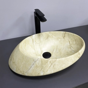 Умивальник (раковина) VBI ROTELLO BEIGE ONYX MATT накладний №1