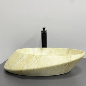 Умивальник (раковина) VBI ROTELLO BEIGE ONYX MATT накладний №5