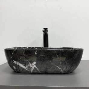 Умывальник (раковина) VBI RAVENNA BLACK OPAL GLOSSY накладной №4
