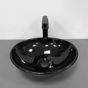 Умивальник (раковина) VBI PARMA BLACK GLOSSY накладний №2