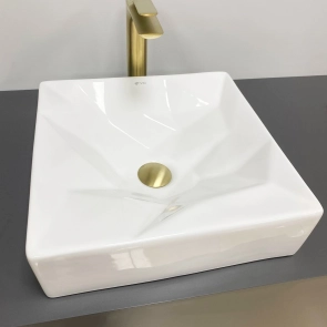 Умивальник (раковина) VBI TROIA WHITE GLOSSY накладний №1