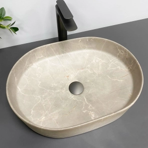 Умывальник (раковина) VBI VERONA 50 BEIGE STONE MATT накладной №1
