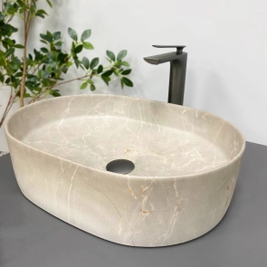 Умывальник (раковина) VBI VERONA 50 BEIGE STONE MATT накладной №2