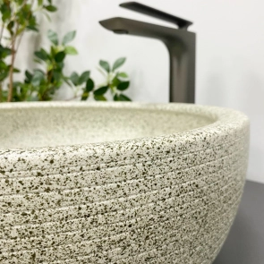 Умивальник (раковина) VBI CORRIDONIA BEIGE STONE MATT накладний №6