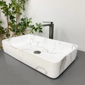 Умивальник (раковина) VBI TRIEST MARBLE накладний №1