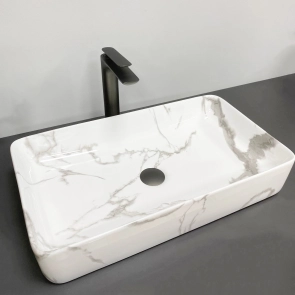 Умивальник (раковина) VBI TRIEST MARBLE накладний №3