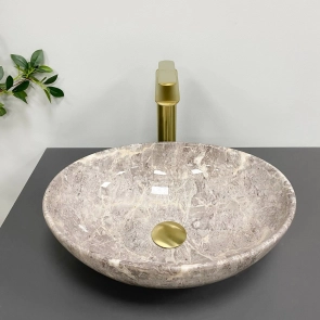 Умывальник (раковина) VBI PARMA GREY STONE GLOSSY накладной №4