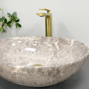 Умывальник (раковина) VBI PARMA GREY STONE GLOSSY накладной №5