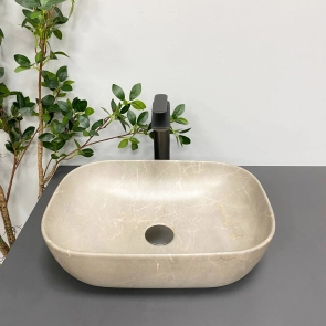 Умивальник (раковина) VBI RAVENNA BEIGE STONE MATT накладний №4