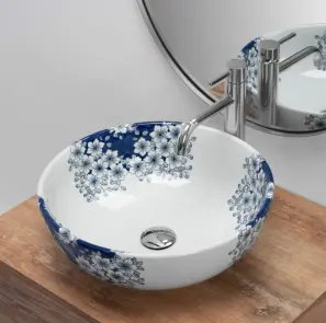 Умывальник (раковина) REA FIORI WHITE белый накладной №5