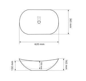 Умывальник (раковина) VBI TURIN MARBLE BLACK GLOSSY накладной №5
