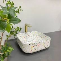 Умывальник (раковина) VBI ALGHERO S TERAZZO GLOSSY накладной