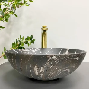 Умивальник (раковина) VBI AMALFI BLACK ONYX MATT накладний №4