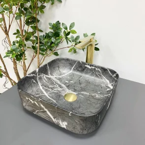 Умивальник (раковина) VBI ALGHERO BLACK ONYX MATT накладний №1