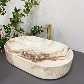 Умивальник (раковина) VBI VERONA 60 ONYX GLOSSY накладний №1