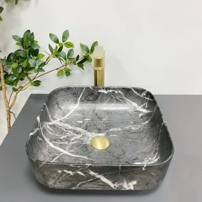 Умивальник (раковина) VBI ALGHERO BLACK ONYX MATT накладний №3