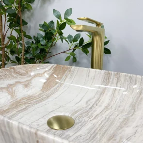 Умивальник (раковина) VBI RAVENNA TRAVERTINE GLOSSY накладний №6