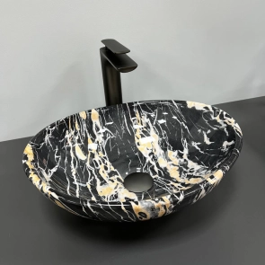 Умивальник (раковина) VBI PARMA BLACK OPAL GLOSSY накладний №1