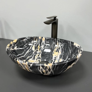 Умивальник (раковина) VBI PARMA BLACK OPAL GLOSSY накладний №3
