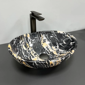 Умивальник (раковина) VBI PARMA BLACK OPAL GLOSSY накладний №4