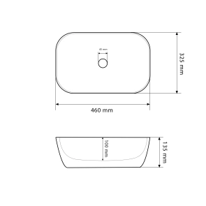 Умывальник (раковина) VBI RAVENNA LIGHT GREY ONYX GLOSSY накладной №2