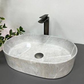 Умывальник (раковина) VBI VERONA 50 GREY STONE GLOSSY накладной №1