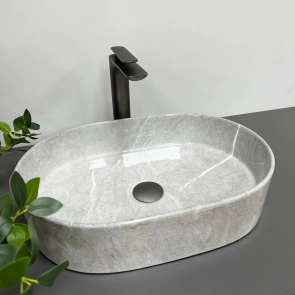 Умывальник (раковина) VBI VERONA 50 GREY STONE GLOSSY накладной №3