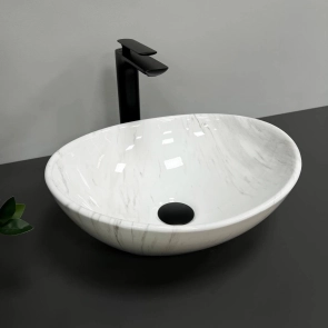 Умивальник (раковина) VBI PARMA MARBLE NATURE GLOSSY накладний №1