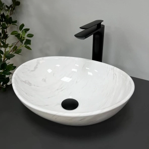 Умивальник (раковина) VBI PARMA MARBLE NATURE GLOSSY накладний №3