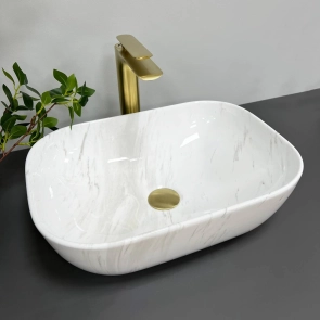 Умивальник (раковина) VBI RAVENNA MARBLE NATURE GLOSSY накладний №3