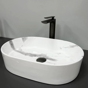 Умывальник (раковина) VBI VERONA 50 MARBLE NATURE GLOSSY накладной №4