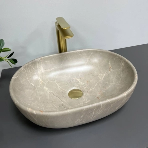 Умивальник (раковина) VBI MODENA S BEIGE STONE MATT накладний №3