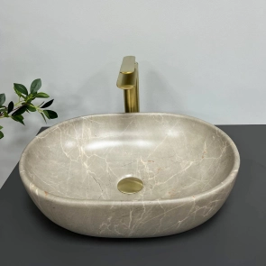 Умивальник (раковина) VBI MODENA S BEIGE STONE MATT накладний №4