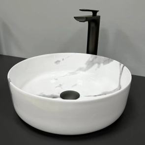 Умивальник (раковина) VBI PRATO MARBLE NATURE GLOSSY накладний №3