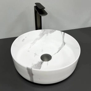 Умивальник (раковина) VBI PRATO MARBLE NATURE GLOSSY накладний №4