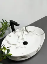 Умивальник (раковина) VBI UDINE CARRARA GLOSSY накладний