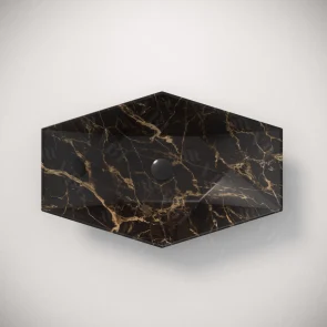 Умивальник (раковина) VBI VENEZIA S MARBLE BLACK MATT накладний №6