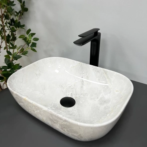 Умивальник (раковина) VBI RAVENNA LIGHT STONE GLOSSY накладний №4