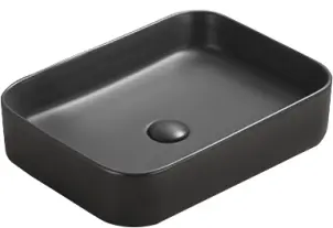 Умивальник (раковина) MEXEN VENA 50 BLACK MATT накладний №1